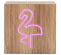 BIGBEN INTERACTIVE Enceinte Bluetooth Bois Neon Flamant Rose Taille L