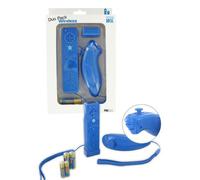 Bigben Interactive Rf Duo Pack - Télécommande Avec Nunchuk - Sans Fil - Bleu - Pour Nintendo Wii