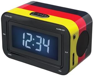 BigBen Interactive RR30 Radio Réveil Motif Allemagne Noir