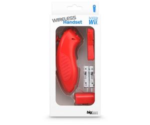 Bigben Interactive - WII MANETTE NUNCHUNK SANS FIL RF ROUGE