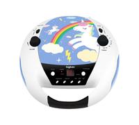 BigBen Lecteur CD Portable avec Micro à Motif Licorne Multicolore