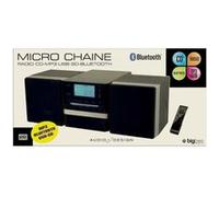 Micro chaine noire et grise +2 hauts parleurs radio CD MP3 USB SD
