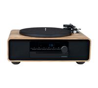 BigBen Micro Chaine Bluetooth 60W FM CD/MP3 en Bois avec Platine Beige
