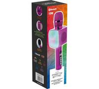 Bigben Microphone Karaoke avec Effets Lumineux Rose PARTYBTMIC2PK