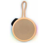 BIGBEN Party - Enceinte Bluetooth ronde avec lanière et effets lumineux - 15 W - orange pastel