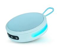 BIGBEN Party - Enceinte Bluetooth ronde avec dragonne et effets lumineux - 15W - Orange Pastel