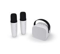 Enceinte Bluetooth 5.1 avec 2 Micro karaoké Sans Fil Modèle Party Btmic 15W PARTY Blanc