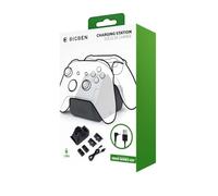 Bigben Socle de charge pour manettes Xbox Series. Permet de recharger 2 manettes simultanément. Fourni avec 2 batteries rechargeables et 1 câble USB-A/USB-C de 80cm.