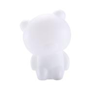 Bigben Sound BTLSBEAR - Enceinte sans fil lumineuse ours portable (15 W, port USB, jack 3,5 mm, Bluetooth, différentes couleurs et effets lumineux) couleur blanche