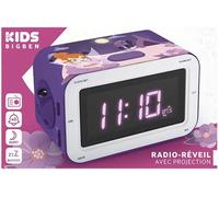 Bigben Sound Rr30Pfairy4 Radio Réveil Enfant Fée Avec Projecteur Réversible Fonction Radio/Alarme 230V Lcd