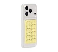 BigBen Support Fixation à Ventouses Double Face pour Smartphone Universel Jaune
