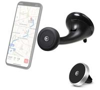 Bigben Support Voiture Aimanté 2 en 1 sur Pare-Brise + Ventilation Noir - 100% Plastique recyclé