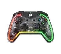 BIGBIG WON Manette PC Rainbow S, manette filaire avec éclairage RGB pour PC, boutons personnalisables, macro, turbo, double vibration, compatible Switch/Windows 10/11