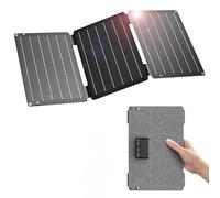 BigBlue 30W Chargeur Solaire, Panneau Solaire Portable avec Ports CC, Charge Rapide 18W USB-C et USB-A QC3.0, Étanche IP68, Compatible avec Phone, Samsung, Petite Centrale Électrique