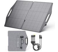 BigBlue Solarpowa 100W ETFE Panneau Solaire, USB-C PD45W+USB-A QC 3.0+MC-4 pour Station d'alimentation Téléphones Tablettes, Chargeur Solaire Pliable avec Béquilles, IP68, pour Camping, Saison Ouragan