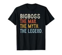 BigBoss The Grandpa The Myth The Legend Fête des Pères Vintage T-Shirt