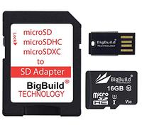 BigBuild Technology 16 Go 100 Mo/s Ultra Rapide microSD Carte mémoire pour Mobile de Xiaomi Mi A3, Classe 10 U3 V30