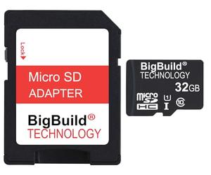 BigBuild Technology 32 Go Ultra Fast Class 10 Micro SD Carte mémoire SDHC pour Huawei P8 Lite Mobile