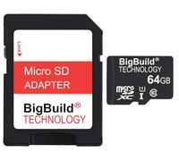 BigBuild Technology 64 Go 80 Mo/s Ultra Rapide microSD Carte mémoire pour Tablet de Lenovo Tab K10, Tab V7, Yoga Smart Tab