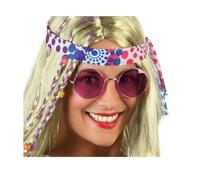BigBuy Carnival Lunettes Hippie Rose