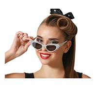 BigBuy Carnival Lunettes Noir/Blanc Accessoires de Costume