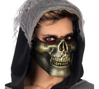 BigBuy Carnival Masque 14 x 18 cm Halloween Doré