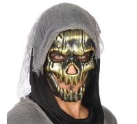 BigBuy Carnival Masque Halloween doré