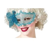BigBuy Carnival Masque Papillon Bleu