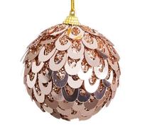 BigBuy Christmas Boules de Noël Bronze Plastique Polyfoam 6 x 6 x 6 cm (6 unités)