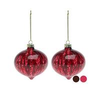 BigBuy Christmas Boules de Noël Marron 8 cm