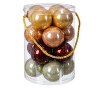 BigBuy Christmas Boules de Noël Multicolore Plastique 6 x 6 x 6 cm (16 unités)