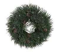BigBuy Christmas Centre de Table de Noël Vert PVC 23 x 23 cm