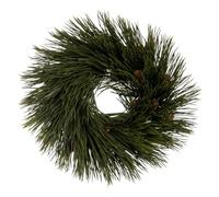 BigBuy Christmas Couronne de Noël Vert PVC 27 x 27 cm