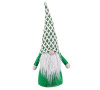 BigBuy Christmas Décoration de Noël Blanc Vert Sable Tissu Père Noël 48 cm