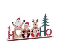 BigBuy Christmas Décoration de Noël Multicolore Bois 33 x 5 x 18 cm