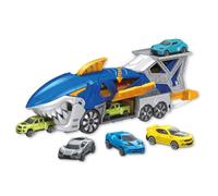 BigBuy Fun Camion Porte-véhicule 3 Voitures Requin 33 x 11 x 7 cm