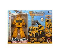BigBuy Fun Transformers Jaune Robot Véhicule 22 x 16 cm