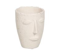 BigBuy Garden Pot crème céramique 15 x 15 x 19 cm