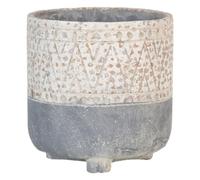 BigBuy Garden Pot Gris Ciment 18 x 18 x 18,5 cm