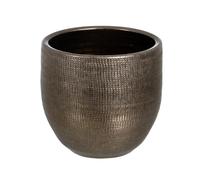 BigBuy Garden Pot métallique céramique 30 x 30 x 27 cm