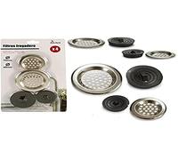 Bigbuy Home 8430852523235 S3602721 Lot de 2 filtres d'évier en polyester