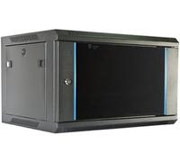 BigBuy Home Armoire Rack Mural 2LAN 6U Noir 19"