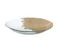 BigBuy Home Centre de Table doré Cristal 39 x 39 x 6,5 cm