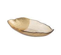 BigBuy Home Centre de Table doré en Verre 34 x 19 cm