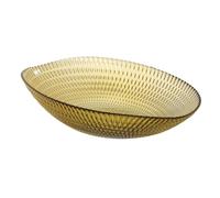 BigBuy Home Centre de Table Jaune Cristal 21 x 21 x 6,5 cm