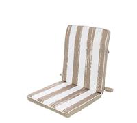 BigBuy Home Coussin de Chaise Rayures 90 x 40 x 4 cm Beige