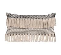 BigBuy Home Coussin en Coton Noir Beige 30 x 60 cm
