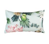 BigBuy Home Coussin Turquoise orchidée 50 x 30 cm