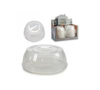 BigBuy Home - Couvercle de four à micro-ondes avec valve Plastique (26 5 x 10 x 26 5 cm)