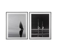 BigBuy Home CUADRO C/Marco Surtido 80 x 100 C, Noir, Taille Unique